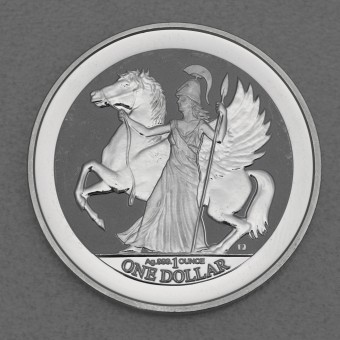 Silbermünze 1oz "Pegasus" 2017 (Reverse PP) (Britische Jungferninseln)