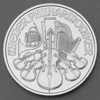 Silbermünze 1oz "Wiener Philharmoniker" aktueller Jahrgang diff. (Österreich)