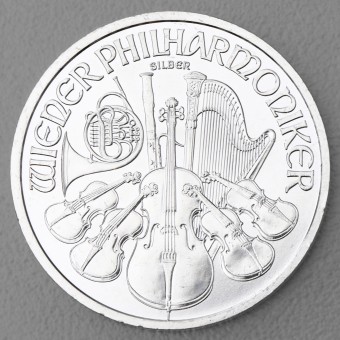 Silbermünze 1oz "Wiener Philharmoniker"  verschiedene Jahrgänge 19% (Österreich)