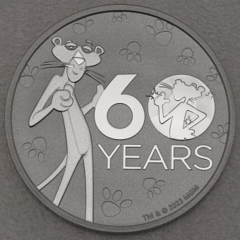 Silbermünze 1oz "Pink Panther" 2024 60th Anniversary (Tuvalu)
