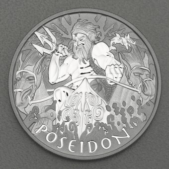 Silbermünze 1oz "Poseidon 2021" Tuvalu "Gods of Olympus" Serie