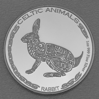 Silbermünze 1oz "Rabbit" 2021 Celtic Animals (Tschad)