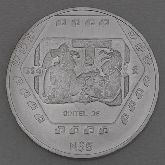 Silbermünze 1oz "Ritual von Yaxchilan" 1994 Präkolumbische Kulturen – Maya (Mexiko)