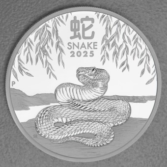 Silbermünze 1oz "Schlange" 2025 (PP) Lunar III – Year of the Snake (Australien)