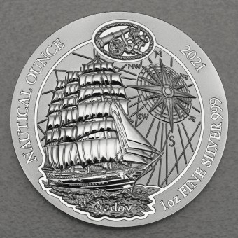 Silbermünze 1oz "Sedov" 2021 Nautical Ounce 19% (Ruanda)