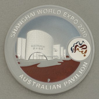 Silbermünze 1oz "Australischer Messepavillon" 2010 Shanghai World Expo 2010 (Australien)