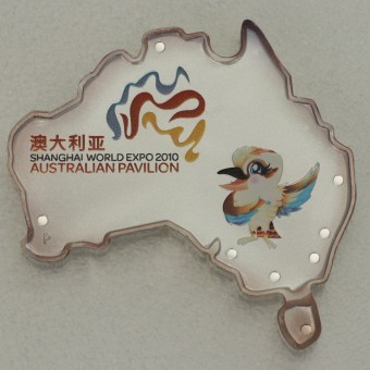 Silbermünze 1oz "Shanghai Expo - Australia Shaped" 