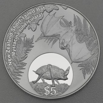 Silbermünze 1oz "Short-Tailed Bat" 2013 (PP) Annual Silver Proof Coin (Neuseeland)