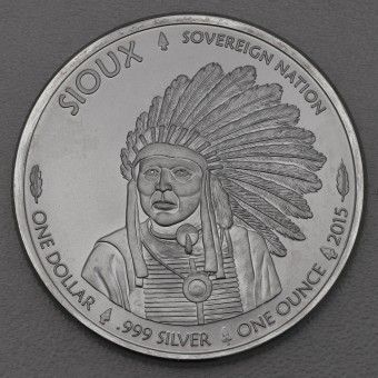 Silbermünze 1oz "Sioux Chief" 2015 (USA)