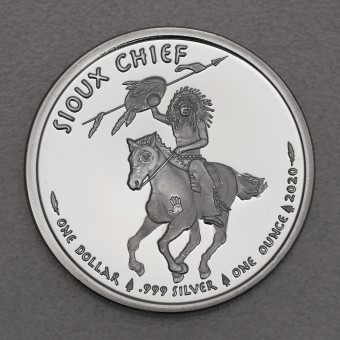 Silbermünze 1oz "Sioux Chief 2020" (USA) 