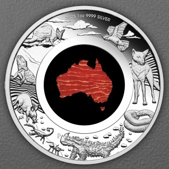 Silbermünze 1oz "Snakeskin Jasper" 2025 (PP) Great Southern Land (Australien)