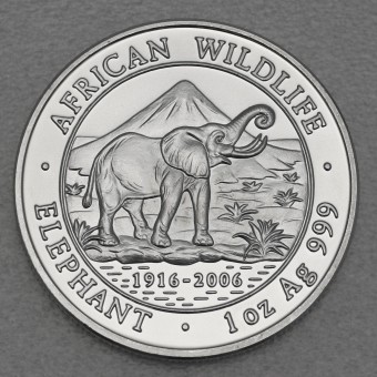 Silbermünze 1oz "Elefant" 2006 1916 bis 2006 African Wildlife (Somalia)