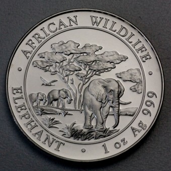 Silbermünze 1oz "Somalia Elefant 2012" 