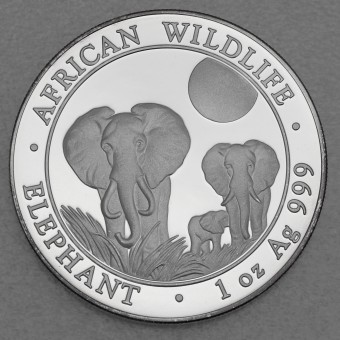 Silbermünze 1oz "Somalia Elefant 2014" 