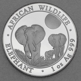 Silbermünze 1oz "Elefant" 2014 African Wildlife (Somalia)