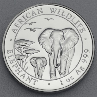 Silbermünze 1oz "Somalia Elefant 2015" 