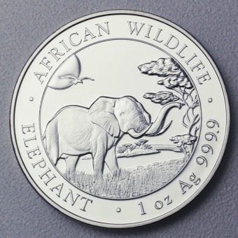 Silbermünze 1oz "Somalia Elefant 2019" 