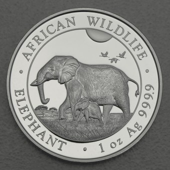 Silbermünze 1oz "Somalia Elefant 2022" 