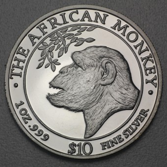 Silbermünze 1oz "Affe" 1998 The African Monkey (Somalia)