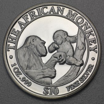 Silbermünze 1oz "Affe" 1999 The African Monkey (Somalia)