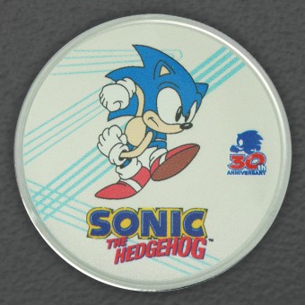 Silbermünze 1oz "Sonic the Hedgehog" coloriert 30th Anniversary
