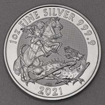 Silbermünze 1oz "St. Georg and the Dragon" 2021 (Großbritannien)