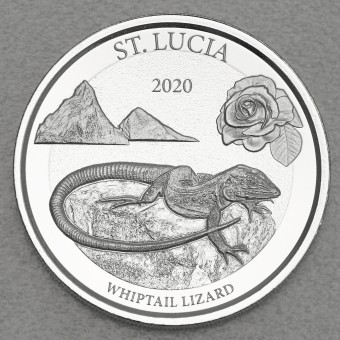Silbermünze 1oz "Whiptail Lizard" 2020 Eastern Caribbean 8 (St. Lucia)