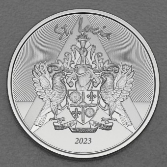 Silbermünze 1oz "Coat of Arms" 2023 Eastern Caribbean 8 (St. Lucia)