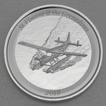 Silbermünze 1oz "Seaplane" 2018 Eastern Caribbean 8 (St. Vincent & die Grenadinen)