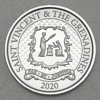 Silbermünze 1oz "Pax Et Justitia" 2020 Eastern Caribbean 8 (St. Vincent & die Grenadinen)