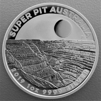 Silbermünze 1oz "Super Pit" 2019 The Perth Mint (Australien)