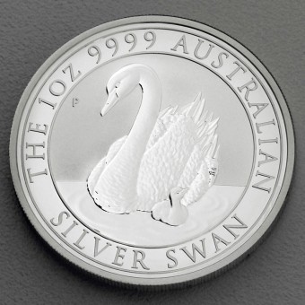 Silbermünze 1oz "Swan/Schwan" 2018 The Perth Mint, (Australien)