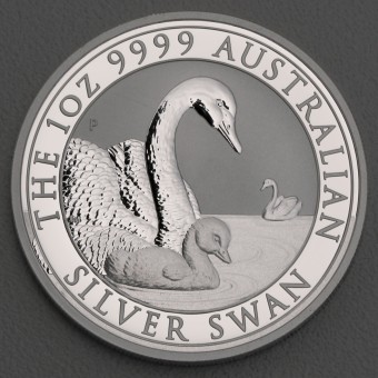 Silbermünze 1oz "Swan/Schwan" 2019 The Perth Mint, (Australien)