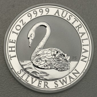 Silbermünze 1oz "Swan/Schwan" 2021 The Perth Mint, (Australien)