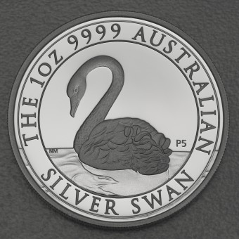 Silbermünze 1oz "Swan/Schwan 2021" (PP) Polierte Platte