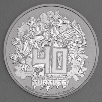 Silbermünze 1oz "Teenage Mutant Ninja Turtles™" 2024 40th Anniversary (Tuvalu)