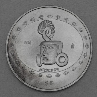 Silbermünze 1oz "Maske" 1998 Präkolumbische Kulturen – Teotihuacan (Mexiko)