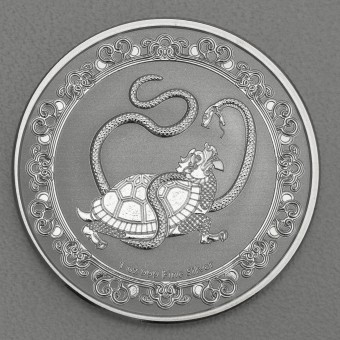 Silbermünze 1oz "The Black Turtle 2021" (Niue) Celestial Animals