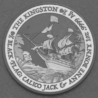 Silbermünze 1oz "The Kingston - Calico Jack & Anne Bonny" 2024 Black Flag Serie (Tuvalu)