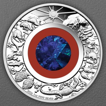 Silbermünze 1oz "The Outback" 2026 (PP) Opal Wonders of Australia (Australien)