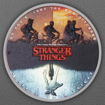Silbermünze 1oz "The Upside Down" 2026 (koloriert) Stranger Things (Tuvalu)