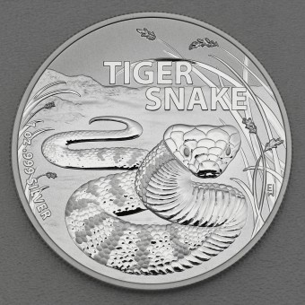 Silbermünze 1oz "Tigerschlange" 2024 RAM Australia’s Most Dangerous (Australien)