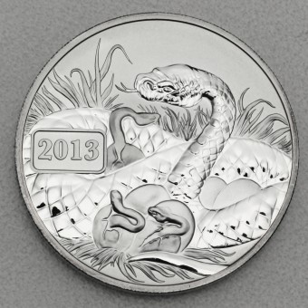 Silbermünze 1oz "Schlange" 2013 Lunar (Tokelau)