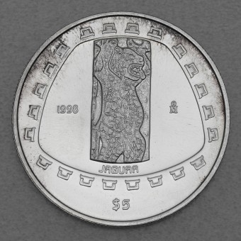 Silbermünze 1oz "Jaguar" 1998 Präkolumbische Kulturen – Tolteken (Mexiko)