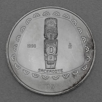 Silbermünze 1oz "Priester Skulptur" 1998 Präkolumbische Kulturen – Tolteken (Mexiko)
