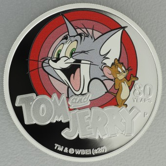 Silbermünze 1oz "Tom & Jerry" 2020 (PP) 80th Anniversary