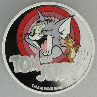 Silbermünze 1oz "Tom & Jerry" 2020 (PP) 80th Anniversary (Australien)