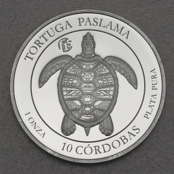 Silbermünze 1oz "Paslama Schildkröte" 2017 (Nicaragua)
