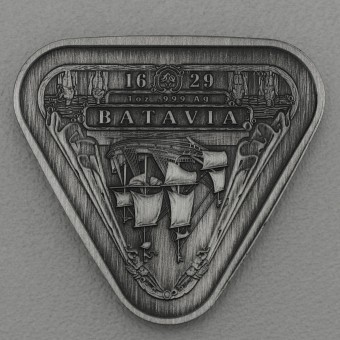 Silbermünze 1oz "Triangular Batavia 2019" Antiqued 