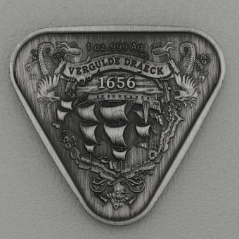 Silbermünze 1oz "Vergulde Draeck" 2020 (AF) Shipwrecks (Australien)